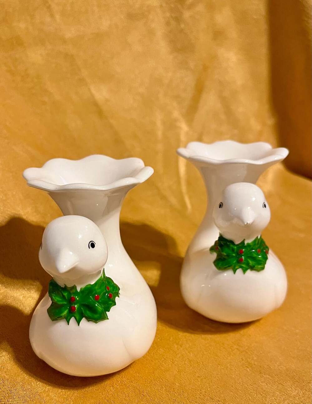 Set of 2 Vintage Fitz and Floyd Candleholders – 1978 – Excellent Condition